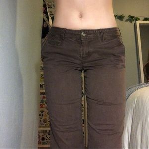 y2k low rise brown jeans